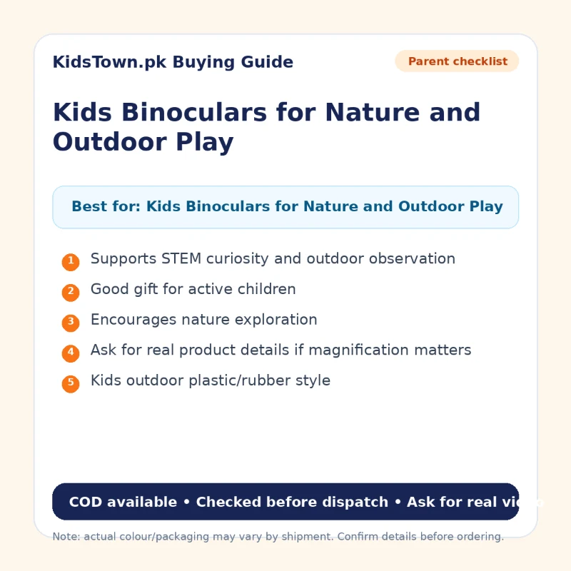 Kids Shockproof Binoculars for Nature & Outdoor Adventure Play view 3