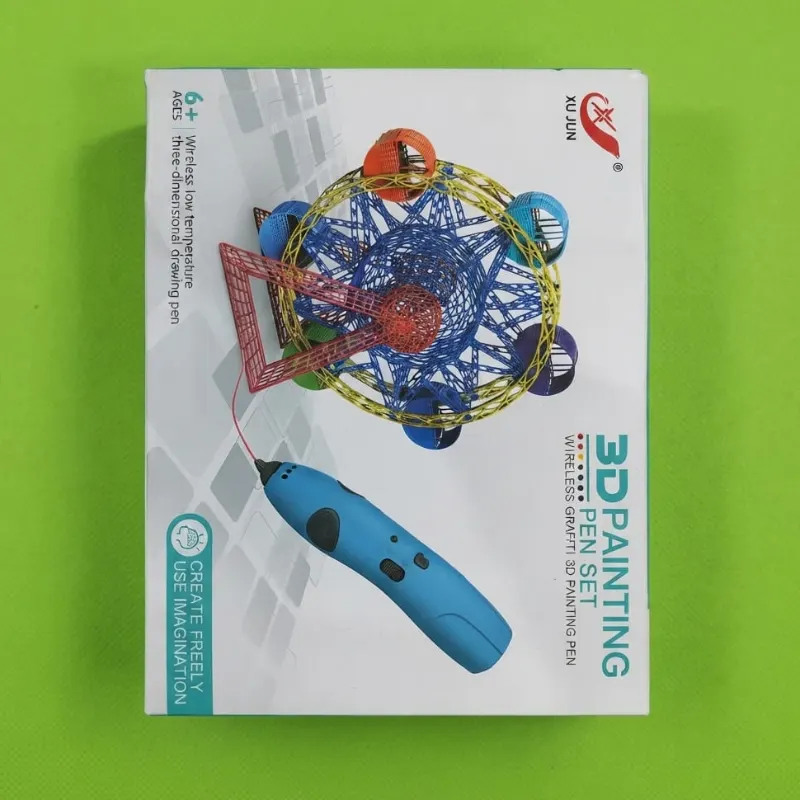 Ergonomic 3D Drawing Pen Kit with Color PLA Filaments