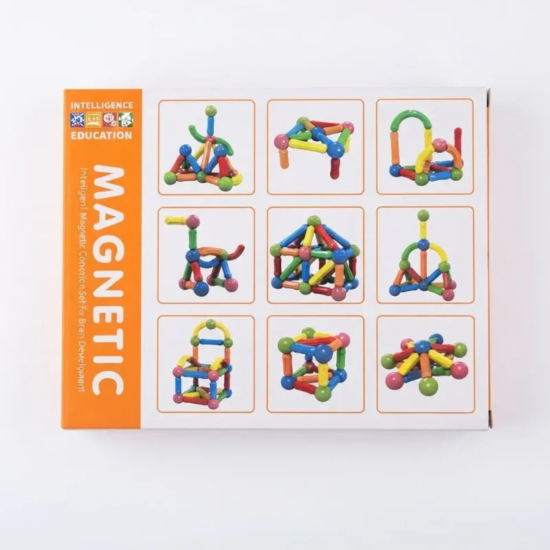 42-Piece Magnetic Colorful Building Blocks image