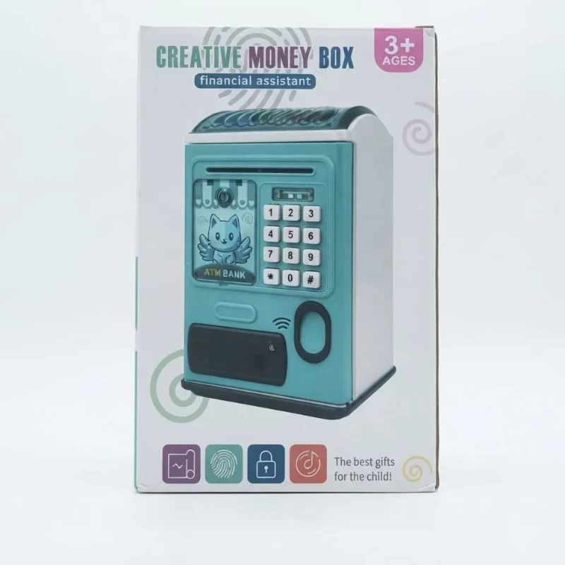 Kids Smart Electronic ATM Piggy Bank with Fingerprint & PIN