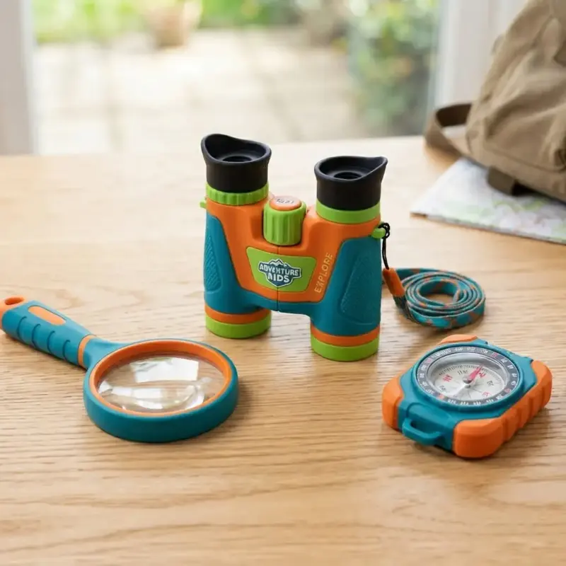 Kids Shockproof 4x30 Binoculars for Nature Exploration