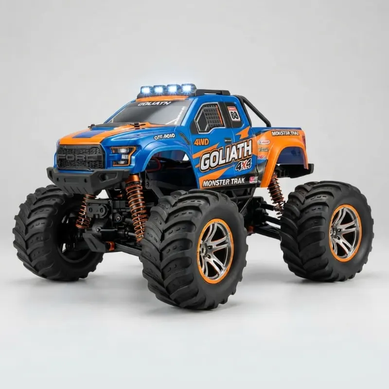 4WD Off-Road RC Rock Crawler Monster Truck with LEDs