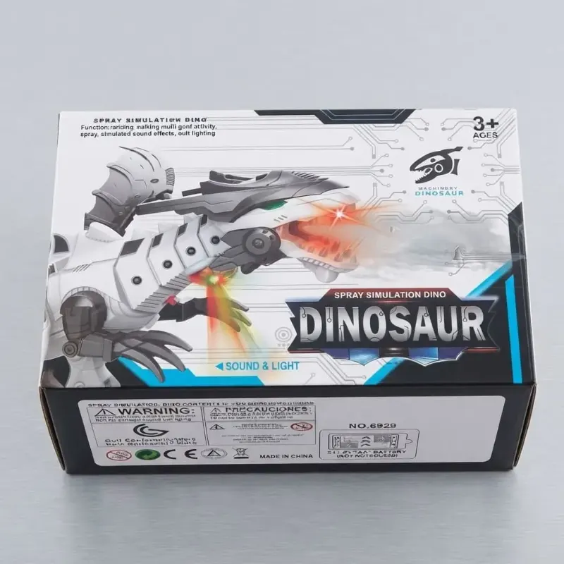 Electric Walking Dinosaur Toy with Mist Spray, Roaring Sound & LED Lights view 2