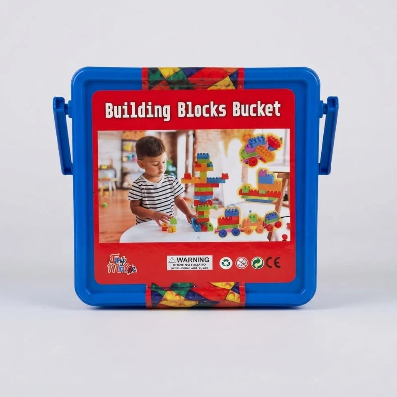Kids Building Blocks Balti - Portable Bucket Storage Construction Playset