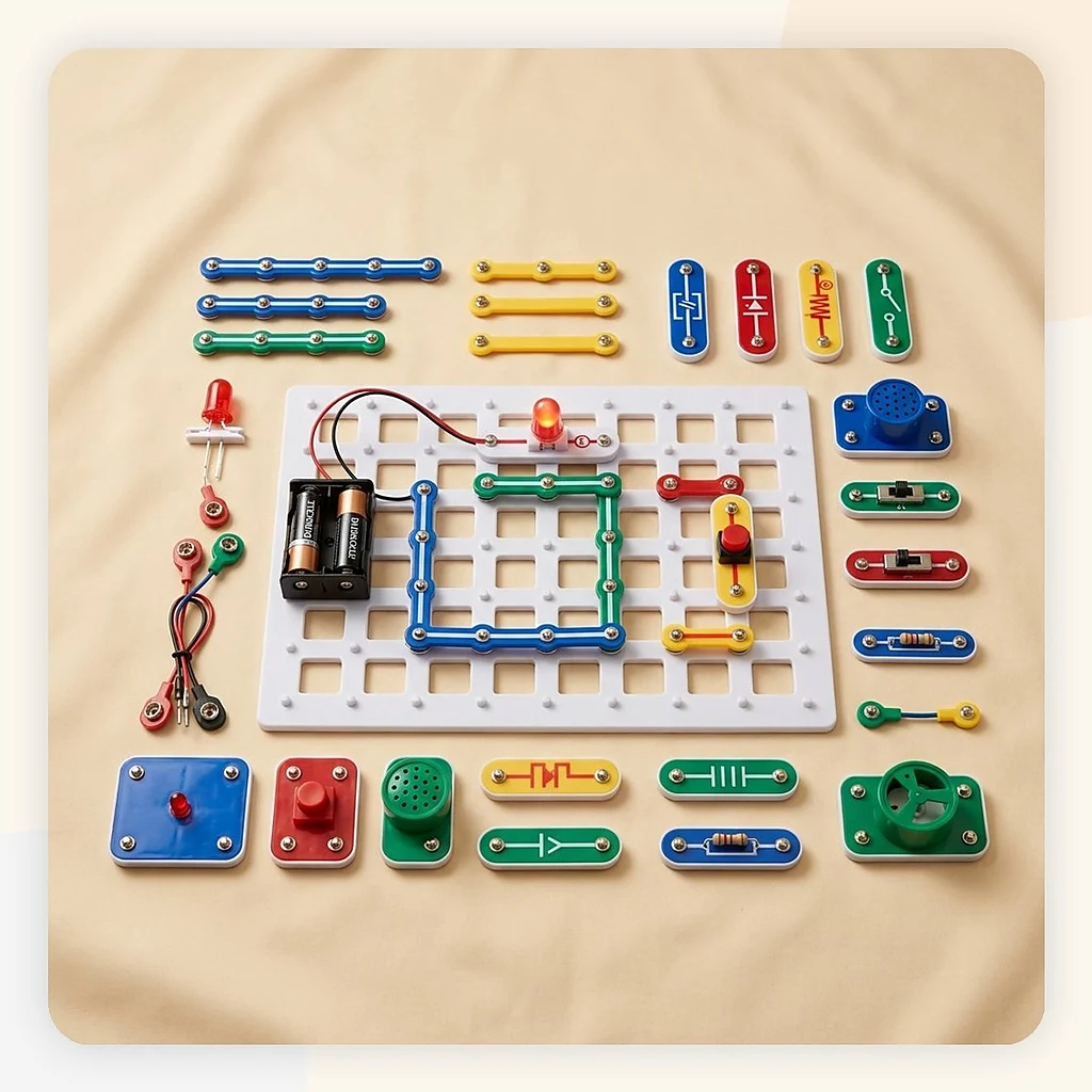 Electric Circuit Learning Kit for Kids – DIY Science Experiment Set view 2
