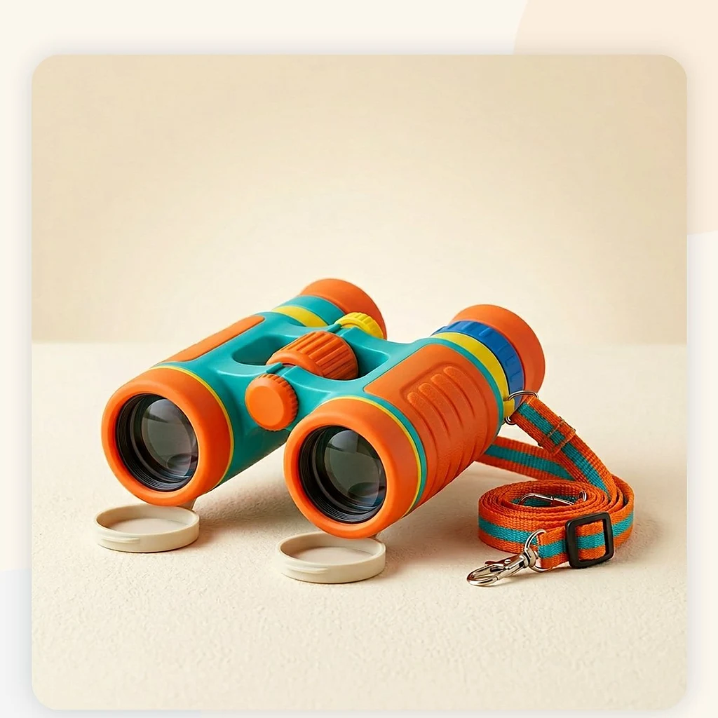 Kids Shockproof Binoculars for Nature & Outdoor Adventure Play view 2