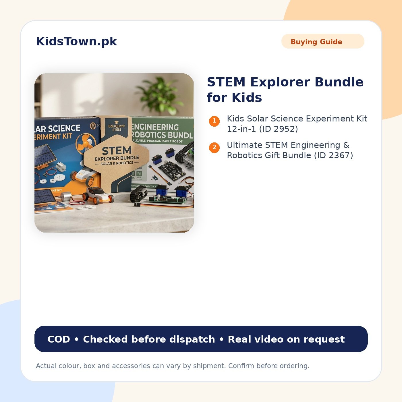 STEM Explorer Bundle for Kids benefit image - KidsTown Pakistan