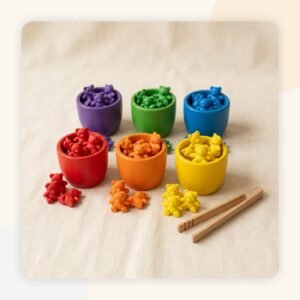 Counting Bears Sorting Cups Math Toy main product photo - KidsTown Pakistan