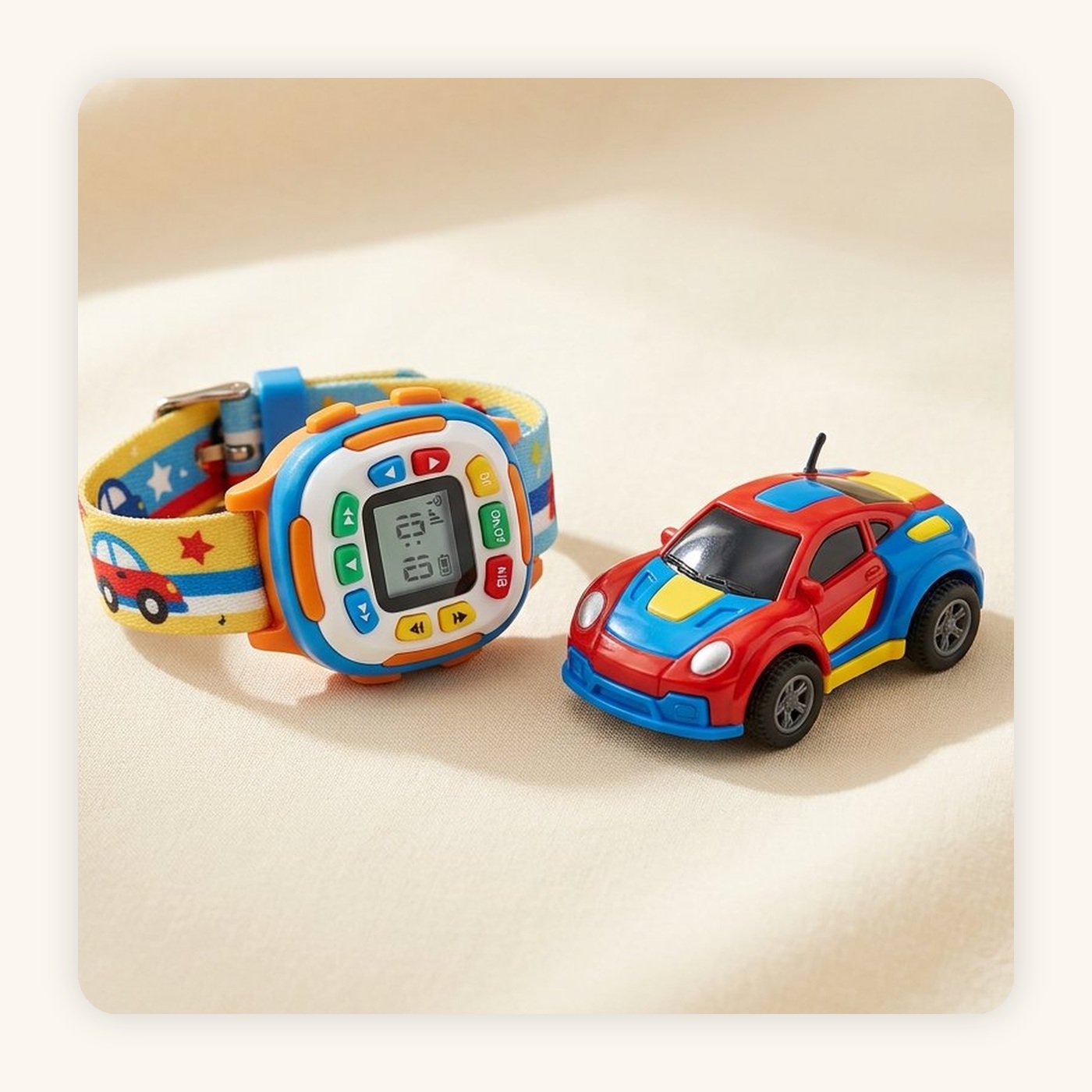 Watch Remote Control Mini Car Toy close-up product photo - KidsTown Pakistan