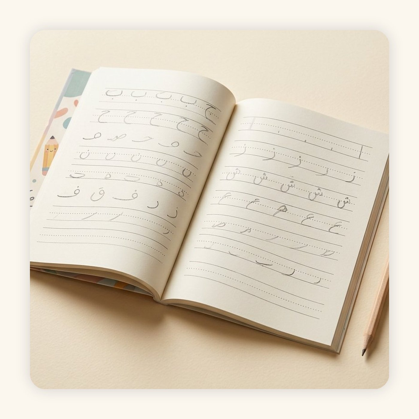 Arabic Writing Practice Book for Kids close-up product photo - KidsTown Pakistan