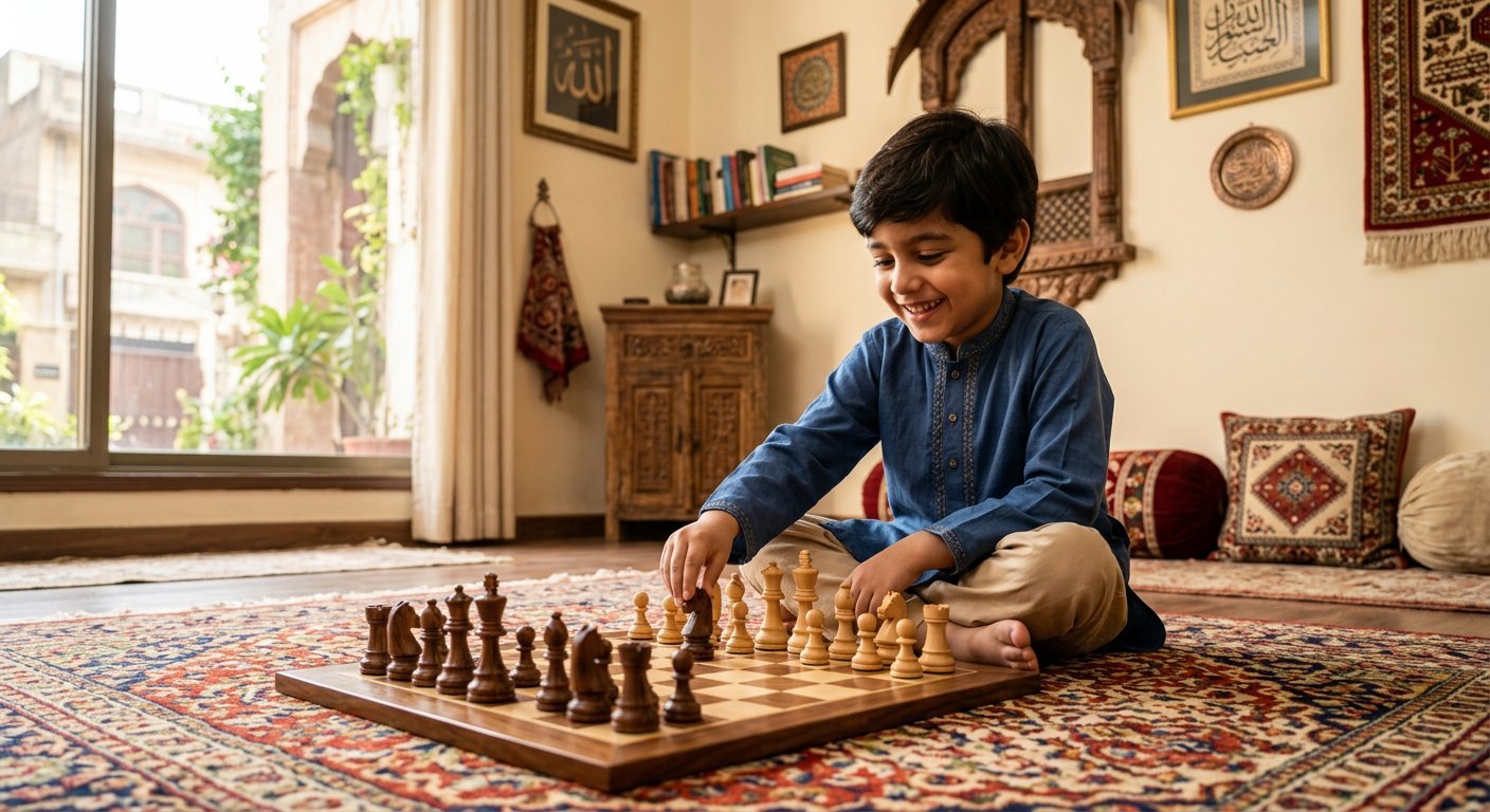 Premium Kids Wooden Chess Set - Strategy Learning Game detail view - KidsTown Pakistan