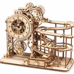 DIY Wooden Mechanical Clock & Gear Marble Run - Studio View