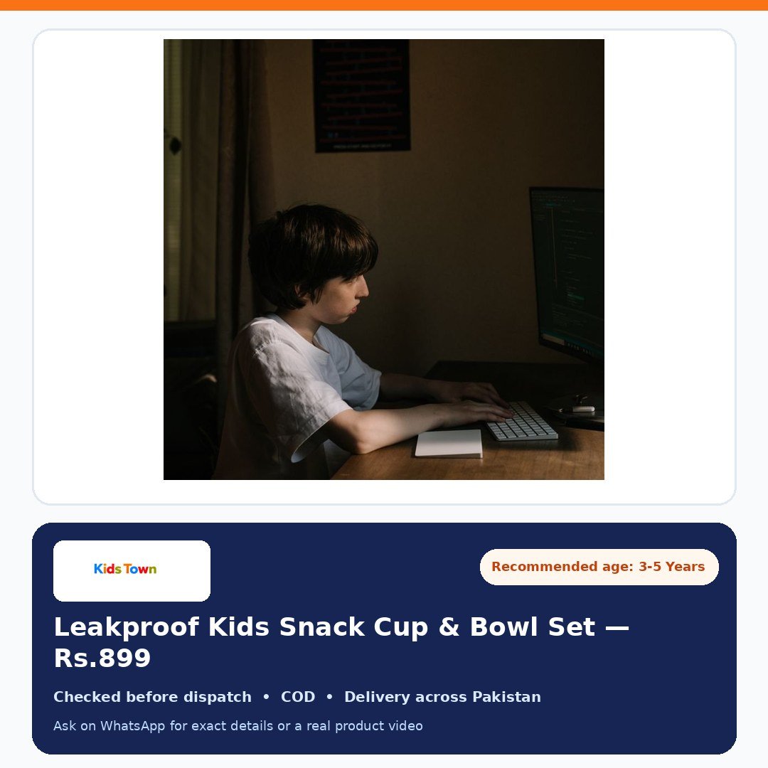 Leakproof Kids Snack Cup & Bowl Set additional view - KidsTown Pakistan