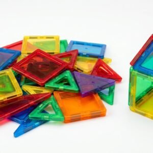 Magnetic Building Tiles 32 Pieces (Ages 3-8) — STEM Magnetic Blocks Set