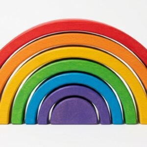 Wooden Rainbow Stacking Toy (1-3 Years) — Montessori Rainbow Arches