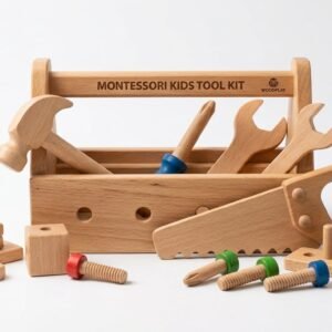 Montessori Wooden Tool Kit for Kids (Pretend Play) product image - KidsTown Pakistan