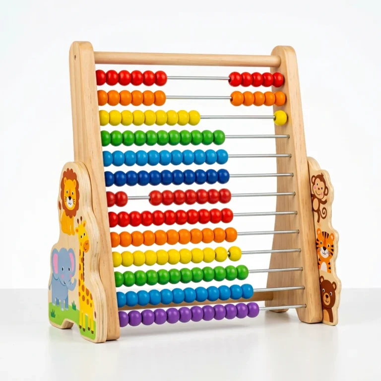 13-Row 3-in-1 Kids Learning Abacus – Counting Frame & Math Practice Box