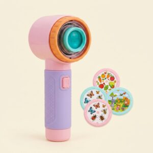 Kids Mini Projector Torch with 24 Educational Pictures — Bedtime Story Toy