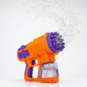 10 Holes Battery Operated Colorful Bubble Storm Gun – Outdoor Play Toy for Kids – KidsTown.pk Pakistan