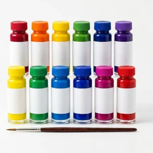 12 Glass Colors Tubes with Brush – Learning Toy for Kids Pakistan – KidsTown.pk Pakistan