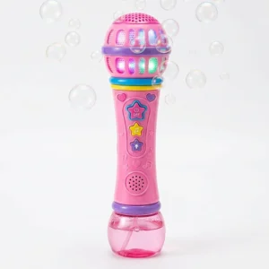2-in-1 Bubble Microphone Toy for Girls | Musical Bubble Blower with Lights & Sound | Cute Cartoon Bubble Maker for Kids Age 3+ – KidsTown.pk Pakistan