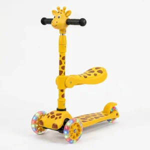 2-in-1 Kids Scooter with Seat – Giraffe Design – Outdoor Play Toy for Kids – KidsTown.pk Pakistan