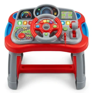 2-in-1 Racer Driver’s Activity Table Toy - Interactive Steering, Lights & Sounds for Toddlers (18+ Months) – KidsTown.pk Pakistan