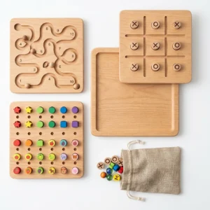 3 in 1 DIY Puzzle Board Game For Kids – Wooden Educational Toy Pakistan – KidsTown.pk Pakistan