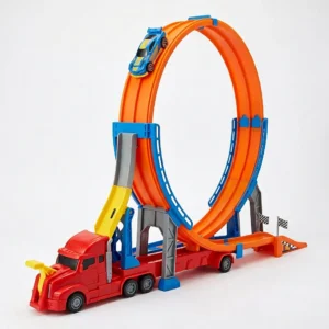 360° Stunt Carrier Truck – Loop Racing Track with Launcher – KidsTown.pk Pakistan