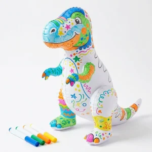 3D DIY Washable Inflatable Painting Dinosaur with Color – Art & Craft Toy for Kids – KidsTown.pk Pakistan