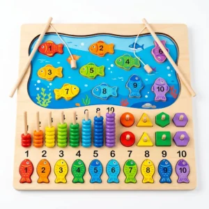 5-in-1 Fishing Early Education Board - Fun Learning Toy for Kids Ages 3+ - Enhance Logical Thinking and Arithmetic Skills – KidsTown.pk Pakistan
