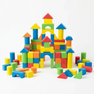 50-Piece Fun Foam Blocks Set – Colorful, Soft Building Blocks for Toddlers and Preschoolers – KidsTown.pk Pakistan