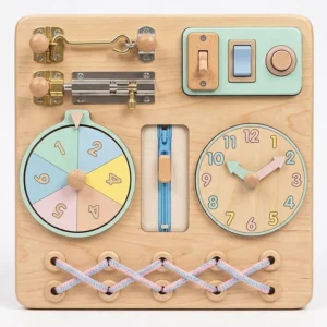 6-in-1 Montessori Wooden Smart Board – School Essential for Kids Pakistan – KidsTown.pk Pakistan