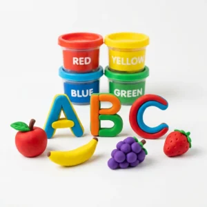 ABC Learning Clay Shapes: Educational & Fun Alphabet Molding Set for Kids Aged 3+ | Perfect Gift Idea – KidsTown.pk Pakistan
