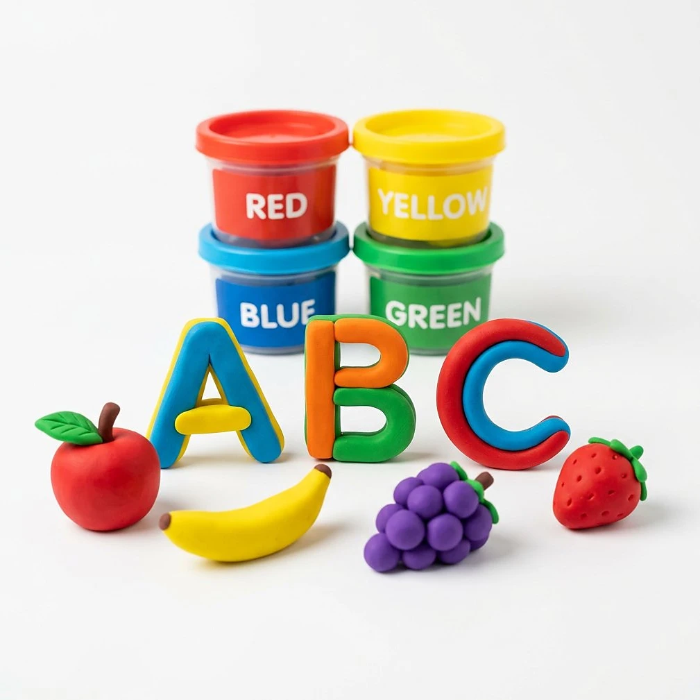 ABC Learning Clay Shapes: Educational & Fun Alphabet Molding Set for Kids Aged 3+ | Perfect Gift Idea – KidsTown.pk Pakistan