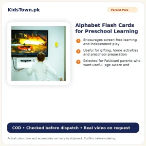Alphabet Flash Cards for Preschool Learning – KidsTown.pk Pakistan