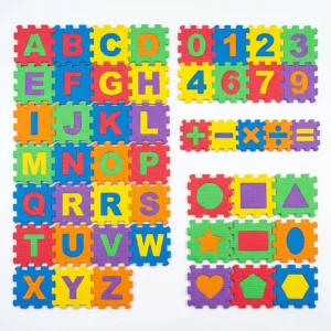Alphabet, Numbers, Signs & Shape Foam Puzzle Mat for Kids (EM-12/36) – KidsTown.pk Pakistan
