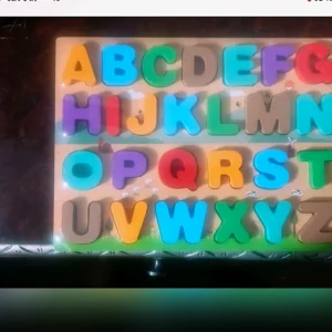 Alphabet & Numbers Wooden Puzzle Board Set – A–Z Letters + 1–20 Numbers (Ages 3-6) – KidsTown.pk Pakistan