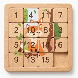Animal Sliding Puzzle Board Game For Kids – Learning Toy for Kids Pakistan – KidsTown.pk Pakistan
