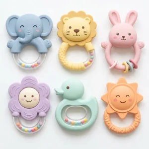 Baby Rattle Set – Colorful Hand Rattle Toys for Newborn & Infants – KidsTown.pk Pakistan