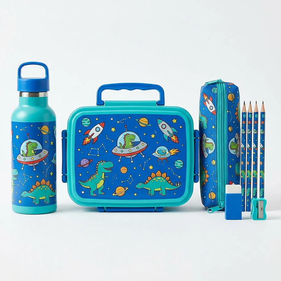 Back-to-School Combo: Bottle, Lunch Box & Stationery