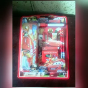 Cars McQueen Stationery Set in Zip Case – Pencil Box, Crayons, Markers & More – KidsTown.pk Pakistan