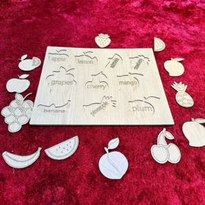 Cognitive Learning Board - Shapes, Fruits & Vegetables Puzzle for Kids – KidsTown.pk Pakistan