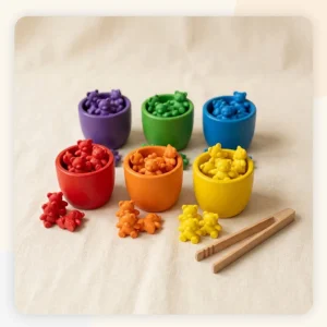 Counting Bears Sorting Cups Math Toy – KidsTown.pk Pakistan