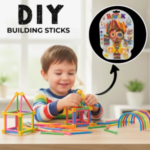 DIY Building Sticks Construction Set (280 Pcs) — STEM Toy for Kids – KidsTown.pk Pakistan
