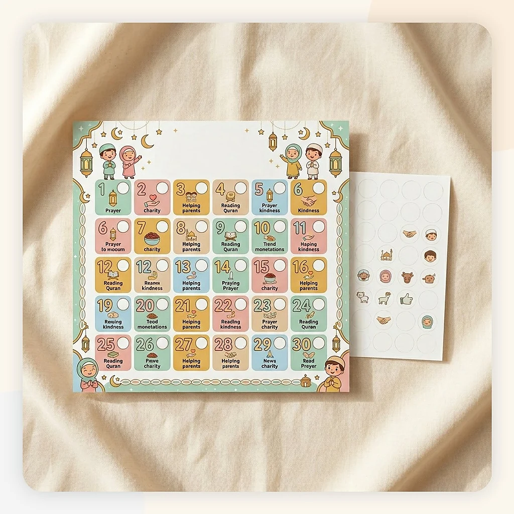 Good Deeds Chart for Kids Ramadan Daily Habits – KidsTown.pk