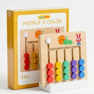 Mind Boosting Wooden Game with 18 Level Cards — Brain Puzzle Toy for Kids – KidsTown.pk Pakistan