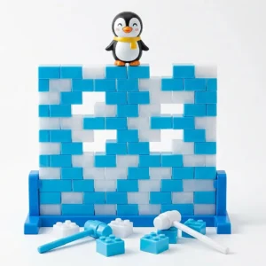 Penguin/Frog Wall Stacking Bricks Game – Montessori Learning Toy for Kids – KidsTown.pk Pakistan