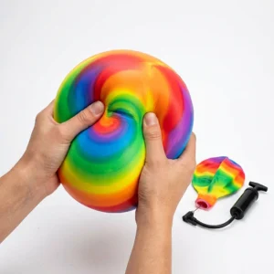 Stress-Relief Inflatable Rainbow Ball - – Art & Craft Toy for Kids – KidsTown.pk Pakistan