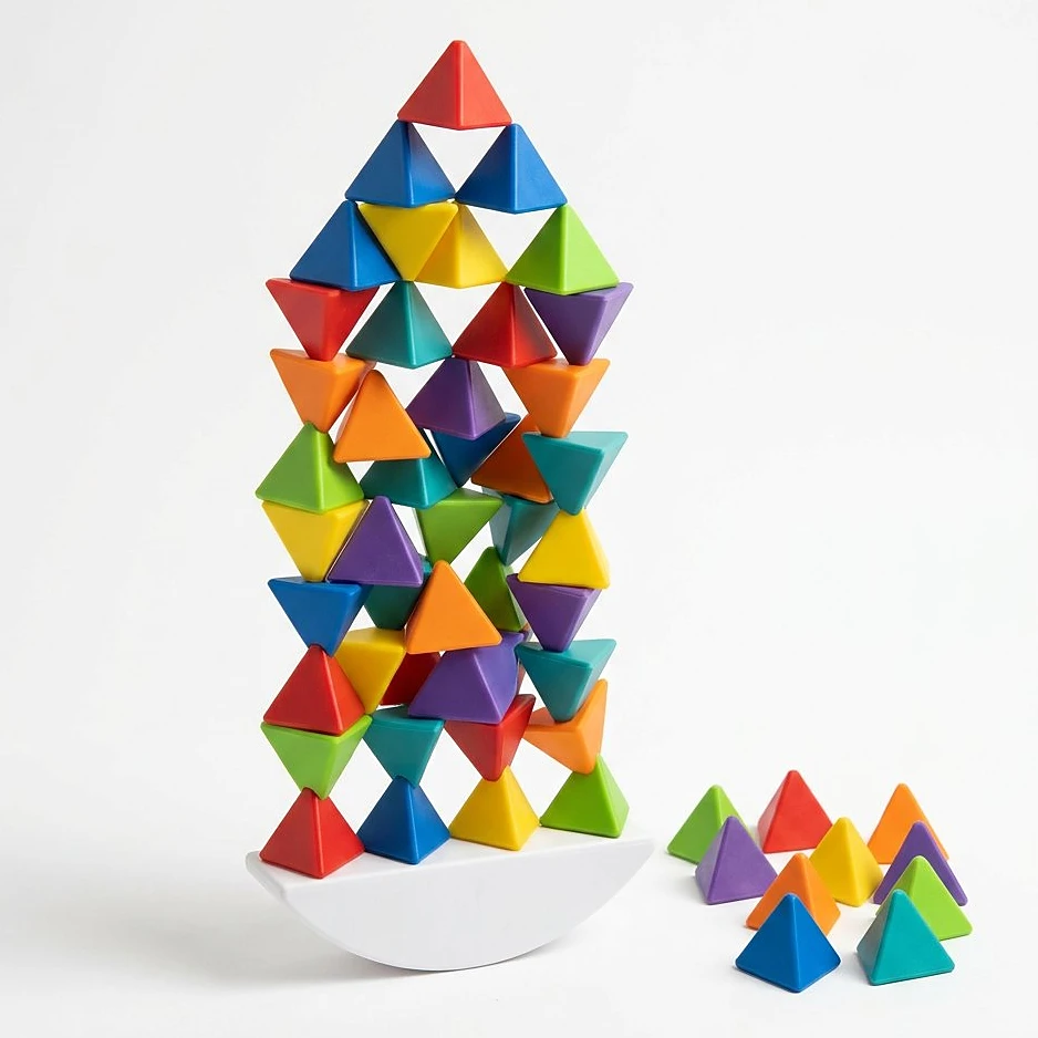 Tetra Tower Balancing Stacking Building Blocks – Montessori Learning Toy for Kids – KidsTown.pk Pakistan